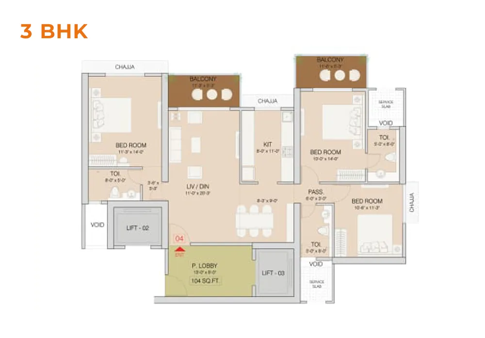 3 BHK